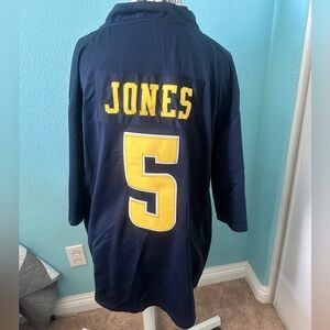 Navy & Yellow Football jersey "Jones” #5 – Size XL (Nike Style)
